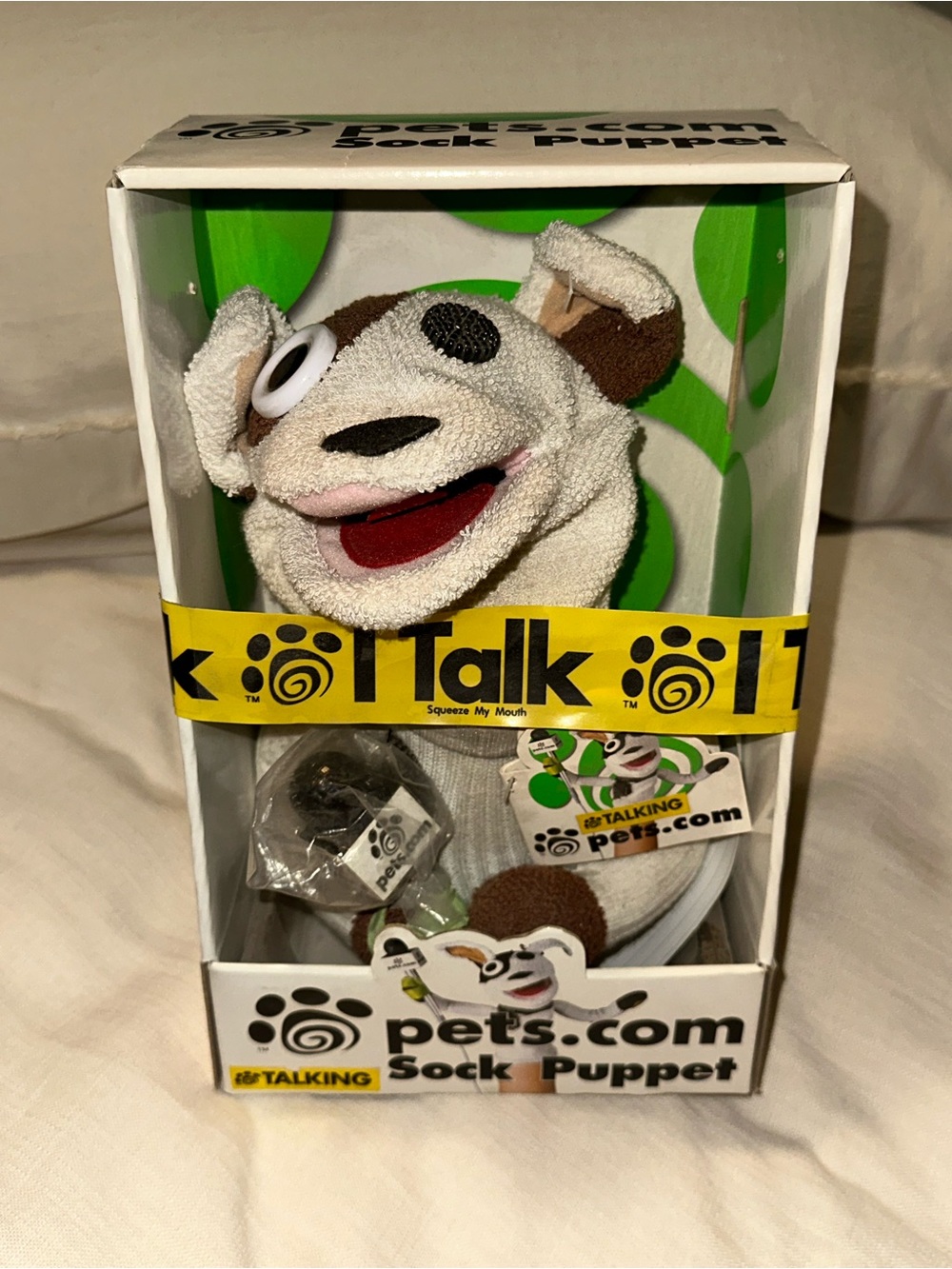 Pets.com Sock Puppet Talking Rare Vintage Collectible Puppet